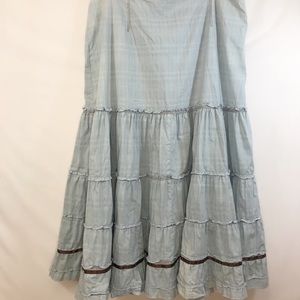 Alain Weiz Maxi Skirt  Blue Sz 18